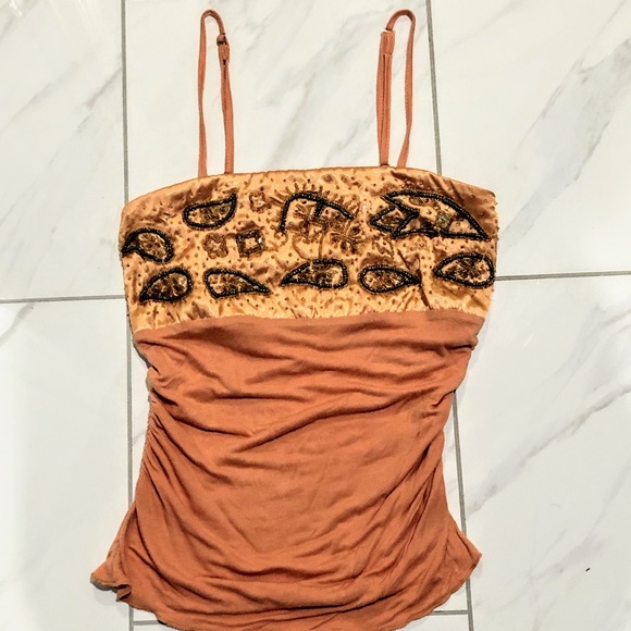 Bisou Bisou Tops - Beautiful beaded cami, perfect for summer